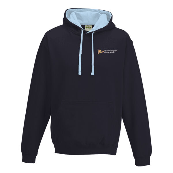Adult Contrast Varsity Hoodie Thumbnail