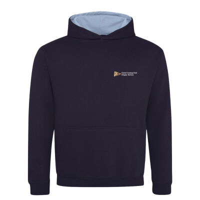 Kids Contrast Varsity Hoodie Thumbnail